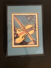 Modern violin blue for sale  Durham