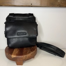 Bolsa de cinto anos 90 vintage preta de couro sintético cintura baixa Y2K Festival Fanny Pack comprar usado  Enviando para Brazil