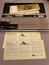 Conjunto de letras vintage K&E Leroy II kit de desenho Keuffel & Esser década de 1970 incl. Ex comprar usado  Enviando para Brazil