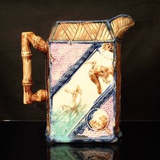 Antique majolica water for sale  PORTSMOUTH