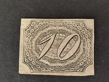Usado, Brasil 1846 10 RÉIS Número inclinado - NOVO - MNG - RHM 04 - lindo comprar usado  Brasil 