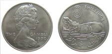 Triu gambia. shillings usato  Brescia