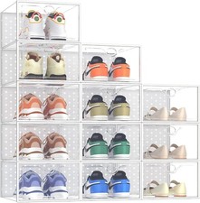 Clear shoe boxes for sale  OLDHAM