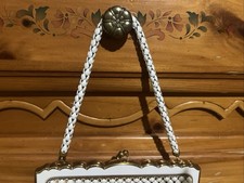 Bolsa Vintage Whiting & Davis Malha Off White, usado comprar usado  Enviando para Brazil