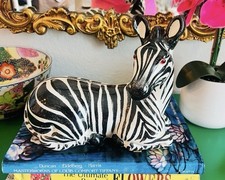 Estatueta de zebra vintage de porcelana. Tamanho maior, 9"" comprar usado  Enviando para Brazil