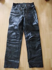 Motorradhose leder schwarz gebraucht kaufen  Gröbers