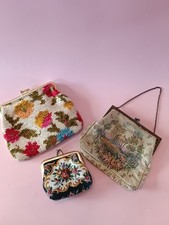 Vintage purse tapestry for sale  BRIGHOUSE