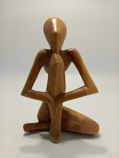 Carved wooden yoga for sale  STROUD