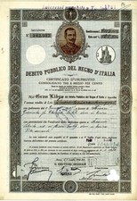 1933 certificato debito usato  Sannicandro di Bari