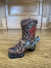 Deko cowboystiefel kerze gebraucht kaufen  Wöllstadt