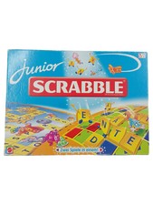 Mattel Junior Scrabble Gra planszowa Dzieci Gra edukacyjna Słownictwo od 5 lat na sprzedaż  Wysyłka do Poland