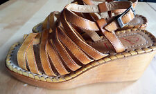 Sandales cuir vintage d'occasion Sandales cuir vintage d'occasion  Montjean-sur-Loire