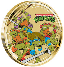 Usado, 2025 Teenage Mutant Ninja Turtles não circulado $1 Perth moeda em perfeito estado no cartão TMNT comprar usado  Enviando para Brazil