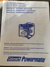 Coleman gasoline generator for sale  Merrillville