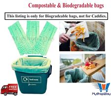 Forros biodegradáveis compostáveis 7L 10L 30L alimentos cozinha lixeira caddy sacos comprar usado  Enviando para Brazil