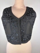 Gilet noir vintage d'occasion  Puylaurens