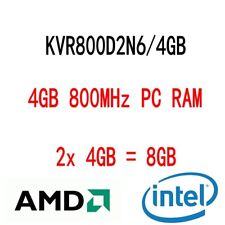 Kingston 8GB 2x 4GB KVR800D2N6/4G DDR2 800MHz PC2-6400 DIMM intel Memoria RAM SP comprar usado  Enviando para Brazil