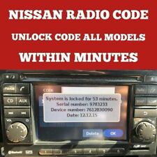 Nissan radio code for sale  UK
