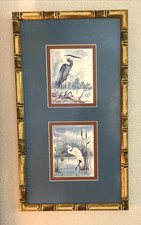 Framed birds heron for sale  Brandon