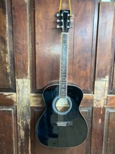 Johnson JG-420 Mahogany Orchestra Steel String Acoustic Guitar  "000" Black for sale  Valatie