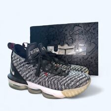 Tênis de basquete Nike LEBRON JAMES XVI 16 Oreo masculino tamanho 10 preto branco comprar usado  Enviando para Brazil
