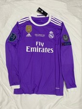 Camisa Cristiano Ronaldo Real Madrid 16/17 UCL Cardiff roxa tamanho M, usado comprar usado  Enviando para Brazil