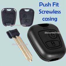 PARA Citroen Xsara Picasso 2 Botões Controle Remoto Chaveiro Estojo Lâmina comprar usado  Enviando para Brazil