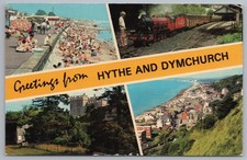 Pocztówka Hythe Dymchurch Pozdrowienia z Railway Coast Castle Kent Wysłana na sprzedaż  Wysyłka do Poland
