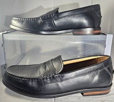 Mocassim Cole Haan Original Grand OS Masculino Couro Preto Moc Toe Penny Tamanho 9.5 comprar usado  Enviando para Brazil