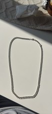 Men silver chain for sale  CRADLEY HEATH