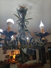 Coppia lampadari ferro usato  Palermo