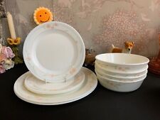 Vaso de leche Pyrex con flores de melocotón platos y cuencos reemplazos 9 piezas segunda mano  Embacar hacia Mexico