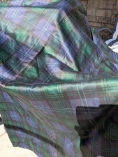 Pair printed tartan for sale  HONITON
