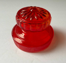 Usado, Jarro boticário de vidro vintage Takahashi tampa estrela margarida APENAS vermelho tomate brilhante comprar usado Usado, Jarro boticário de vidro vintage Takahashi tampa estrela margarida APENAS vermelho tomate brilhante comprar usado  Enviando para Brazil