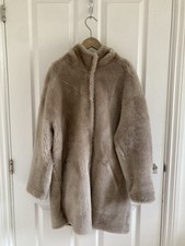 Taupe shearling jacket for sale  UK