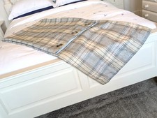 blue tartan curtains for sale  LLANDYSUL