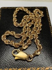 PULSEIRA MASCULINA VINTAGE DE OURO 14K COM CORDA.  9 polegadas comprar usado  Enviando para Brazil