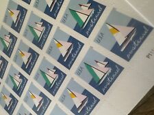 40 selos autoadesivos para sempre de veleiros 2 folhas completas de vinte CARTÕES POSTAIS USPS comprar usado  Enviando para Brazil