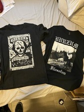 Lote de camisa masculina banda de metal preto 1 Burzum Marduk média. comprar usado  Enviando para Brazil