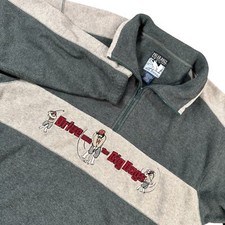 Suéter pulôver Big Dogs vintage cão polar 1/4 zíper High Tech Gear tamanho grande M comprar usado  Enviando para Brazil