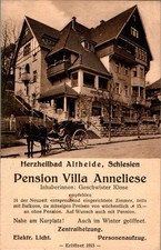 Używany, AK GRUSS AUS SCHLESIA BAD ALTHEIDE GLATZ BRESLAU VILLA ANNELIESE INH KLOSE 1920 na sprzedaż  Wysyłka do Poland