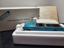 Carro modelo fundido Danbury Mint 1955 Chevy Nomad Bel Air Station Wagon escala 1:24 comprar usado  Enviando para Brazil