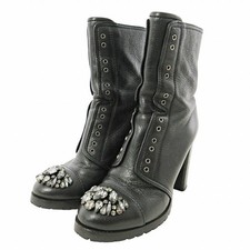 Usado, Botas Jimmy Choo femininas tamanho 35,5 couro preto comprar usado  Enviando para Brazil