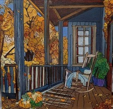 Betty Rullo cm 30x30  Olio su tela My rocking chair comprar usado  Enviando para Brazil