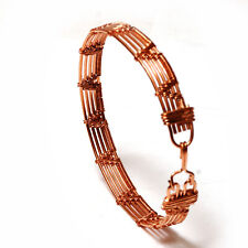 Usado, Pulseira étnica feita à mão envolta em fio de cobre puro 15 Gms GB-003 comprar usado  Enviando para Brazil