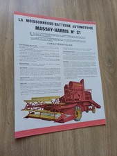 Prospectus tracteur moissonneu d'occasion  Lys-lez-Lannoy