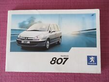 Peugeot 807 owners for sale  SHERINGHAM