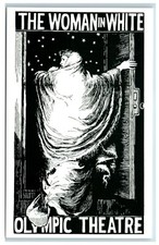 Postcard woman white for sale  TEWKESBURY