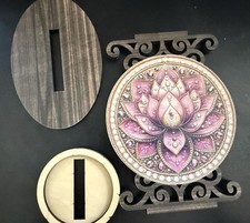 Lotus wooden candle for sale  SALISBURY
