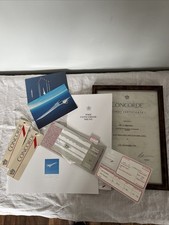 Lot concorde menu for sale  LINCOLN